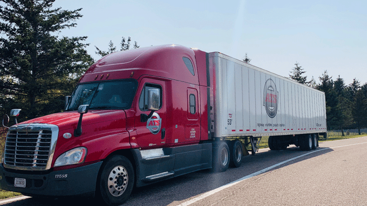 Trailer At Afternoon Delivery